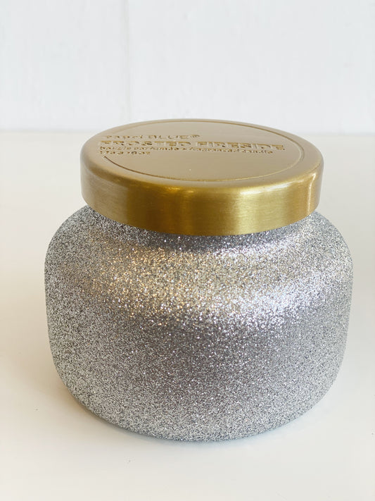 Frosted Fireside Glam Signature Jar Candle by CapriBlue