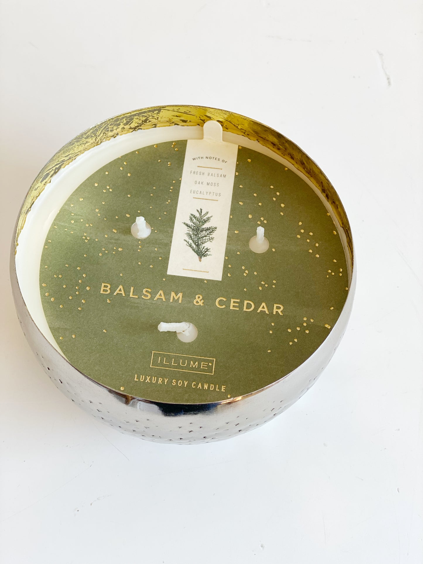 Balsam & Cedar  Scented Metal Candle