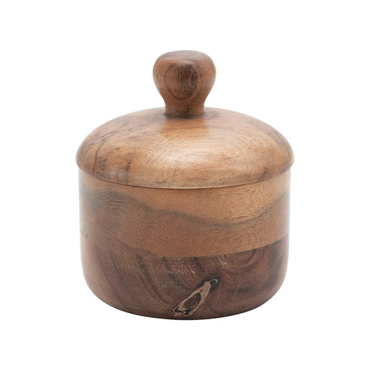 Acacia Wood Salt Box