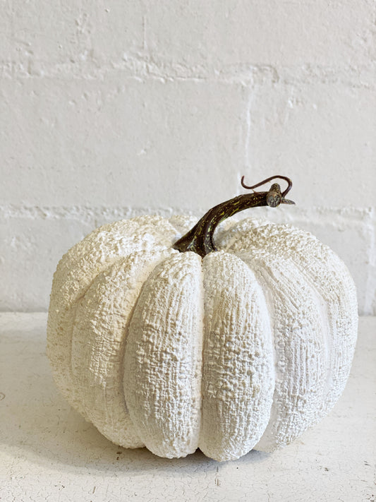 White Faux Pumpkin