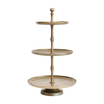 Gold Metal 3-Tier Tray